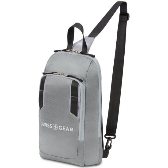 Рюкзак SWISSGEAR с одним плечевым ремнем, темно-серый, 4 л