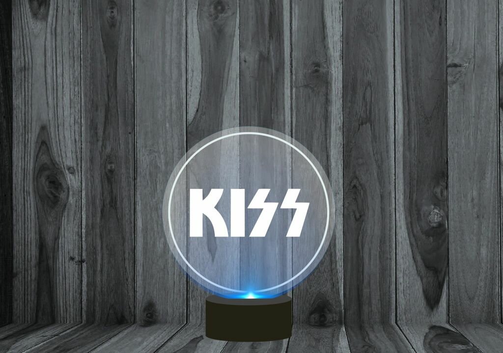 Светильник, ночник 3D Kiss, Кисс №3
