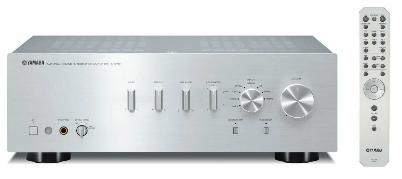 Интегральный усилитель стерео YAMAHA A-S501, Silver