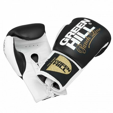 Боксерские перчатки PROFFI черно-белые
