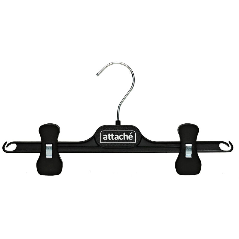 фото Вешалка-плечики VP_с прищепами Attache,СД02, пласт, чер, 290мм р 46-48