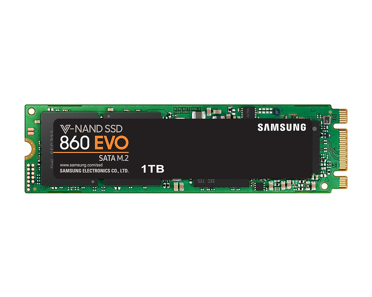 1 ТБ Внутренний твердотельный SSD накопитель Samsung 860 Evo M.2 SATA III (MZ-N6E1T0BW)