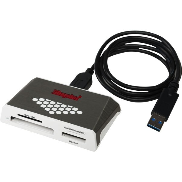 Карт-ридер Kingston FCR-HS4 USB3.0 белый