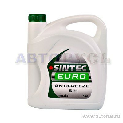 Антифриз sintec euro g11 готовый -40c зеленый 5 кг 800523