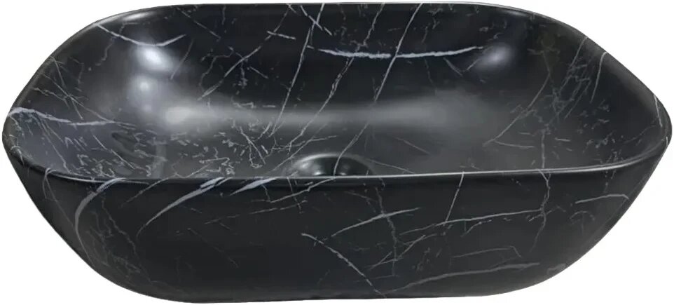 фото Раковина-чаша Cerutti Spa CR8215MMB 45,5x32 см, накладная, черный мрамор