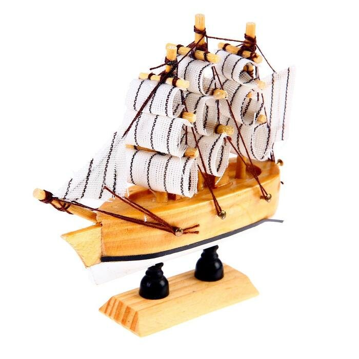 Корабль сувенирный малый «Аризона», микс, 3×10×10 см - фотография № 5