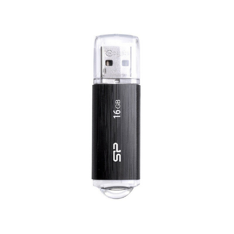 Флеш-память Silicon Power Ultima U02 16 Gb USB 2.0 черная SP016GBUF2U02V1K 896145