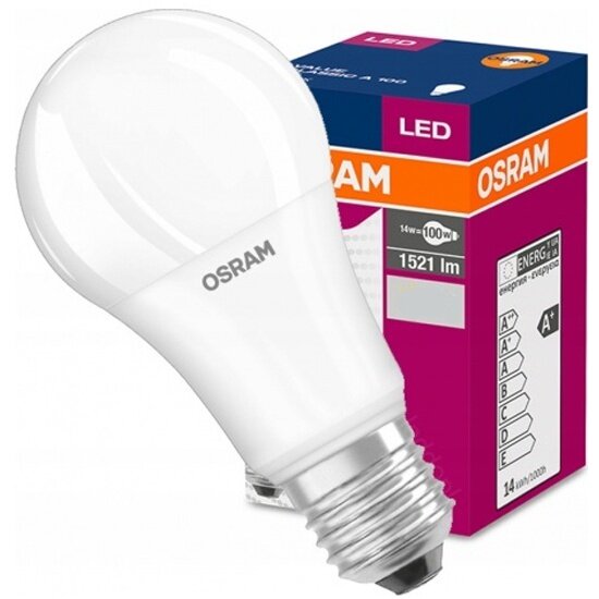 Светодиодная лампа LEDVANCE-OSRAM OSRAM-LEDVANCE LED LS CLA 150 14W/840 220-240V FR E27 1521lm 240° 15000h d60x120