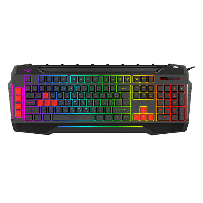 Игровая клавиатура SVEN KB-G8800 черная (USB мембранная 109 клавиш RGB подсветка)