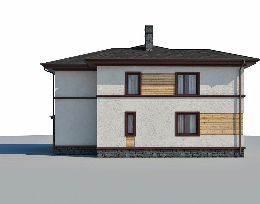 (194м2, 14х11м) Готовый проект двухэтажного дома из газобетона с котельной и гардеробной - AS-2332 - фотография № 6