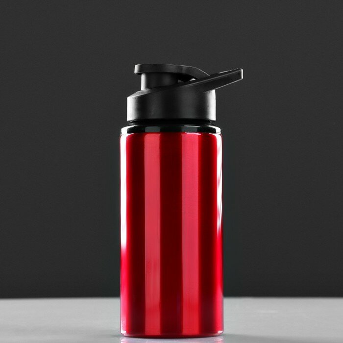 Market-Space Фляжка-бутылка для воды "Модерн", 500 мл, спортивная, черная