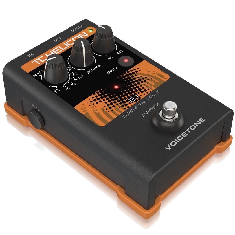 TC HELICON VoiceTone E1 напольная вокальная педаль эффектов эхо и задержки