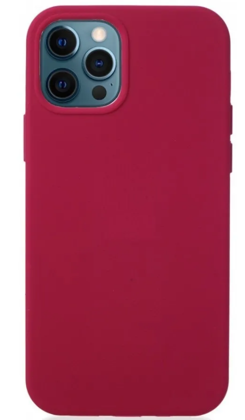 фото Чехол - накладка для iPhone 13 Pro, Silicon Case, без лого, винный