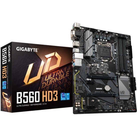 Материнская плата GIGABYTE B560 HD3 (LGA1200, ATX)