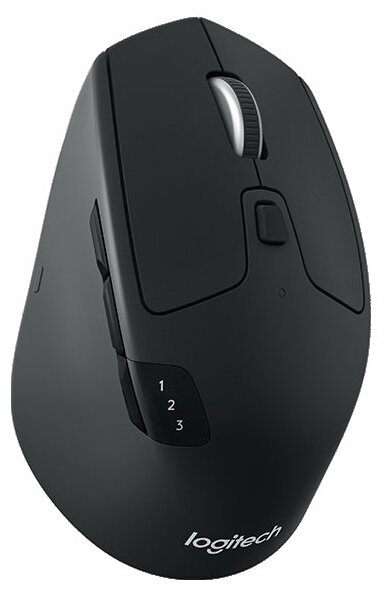 Logitech M720 Triathlon Black Беспроводная USB+Bluetooth, работа с тремя устройствами, 2 года работы от батареек (910-004791)