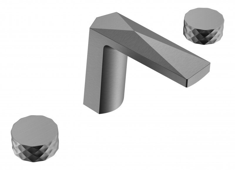 Смеситель для раковины Boheme VENTURO 150-GM-DIAMOND Gun Metall