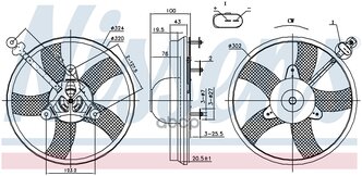 Вентилятор Радиатора Skoda Fabia/Roomster /Vw Polo 01- Nissens арт. 85759