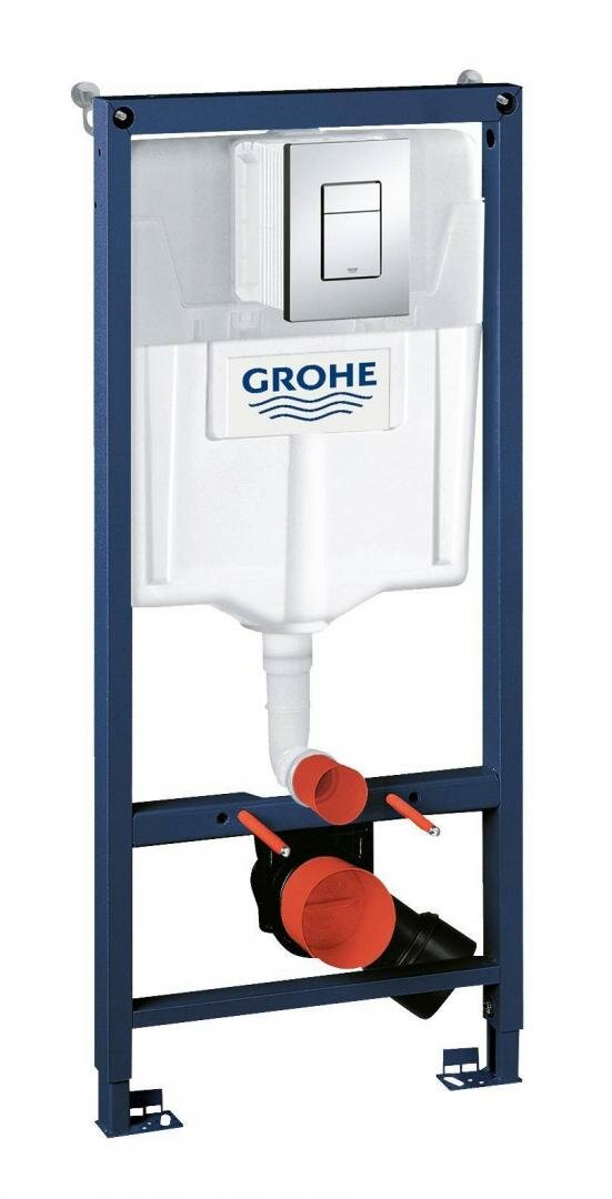 Система инсталляции для унитаза GROHE Rapid SL с панелью смыва Skate Cosmopolitan (3 режима) (1,13 м