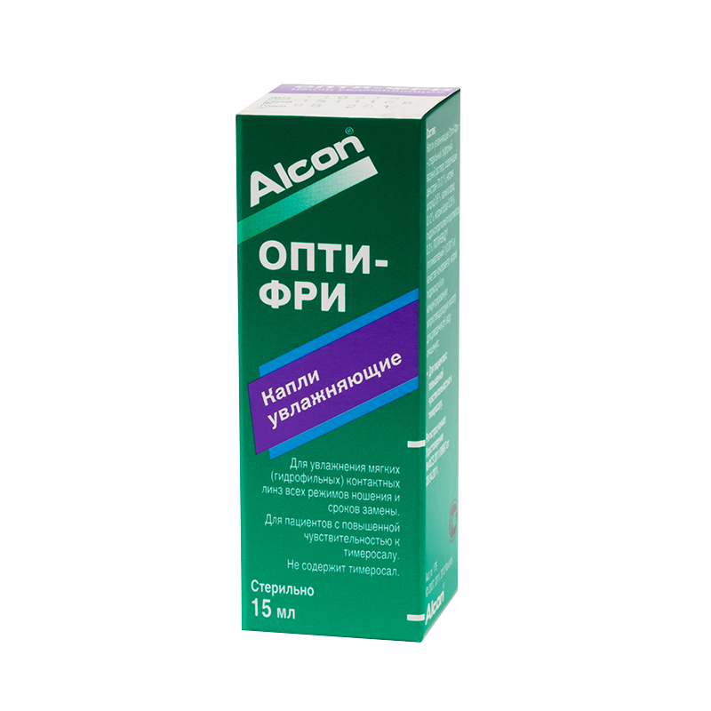 Опти-Фри капли увлажн для всех типов мягк конт линз 15мл N1