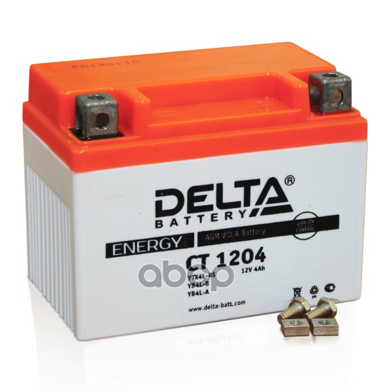 Аккумулятор Delta Battery Мото Agm 4 А/Ч Обратная R+ 114x70x87 En50 А DELTA battery арт. CT1204