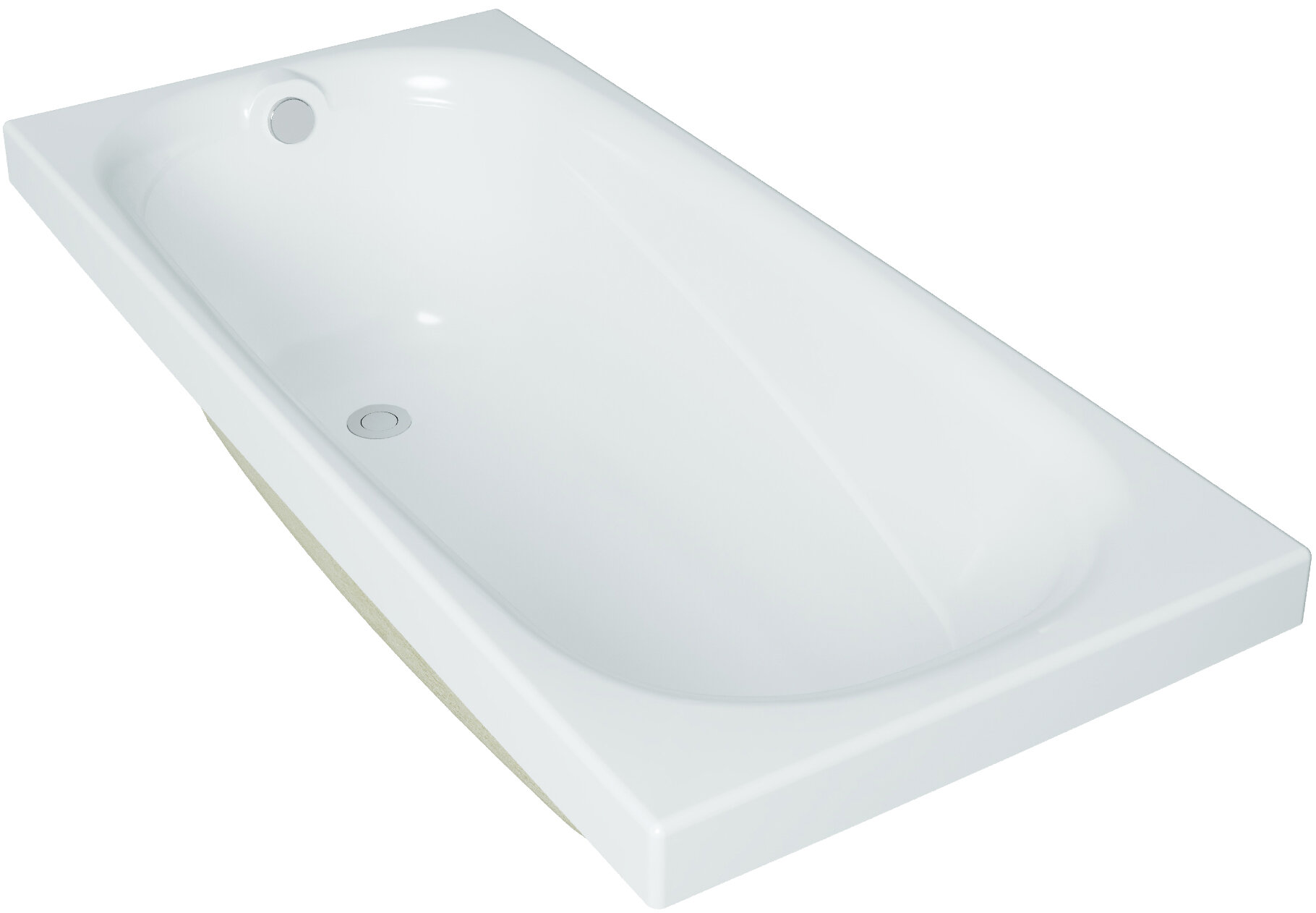 Акриловая ванна DIWO Кострома 150x70 прямоугольная, пристенная, без гидромассажа, с ножками - фотография № 5