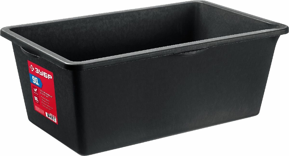 фото ЗУБР 90 л, Прямоугольный строительный таз, мастер (06097-90) (06097-90_z03)