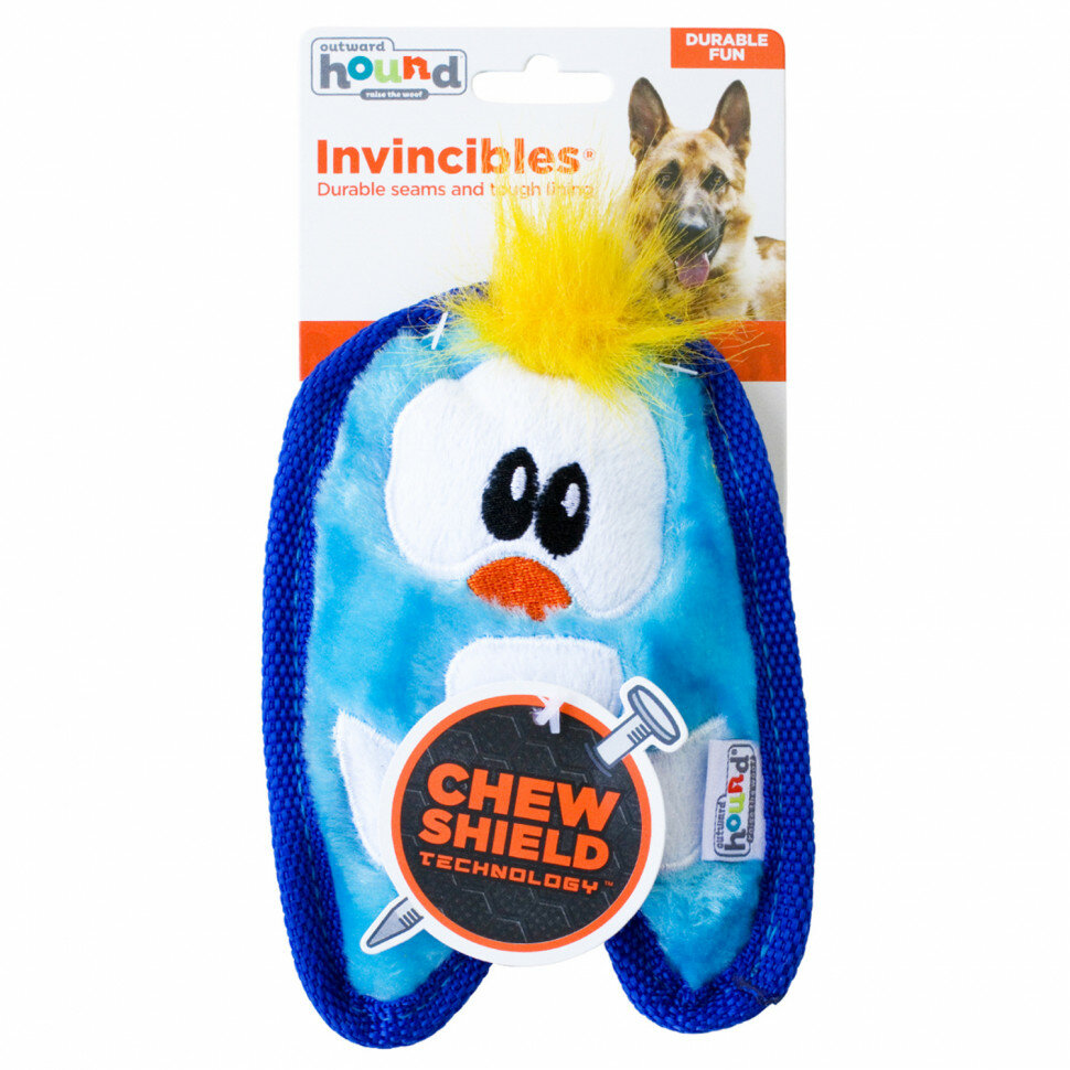 OutwardHound игрушка для собак Invinc Mini Пингвин 17 см без наполнителя стоимость за 1 шт. Игрушка для собак - фотография № 2