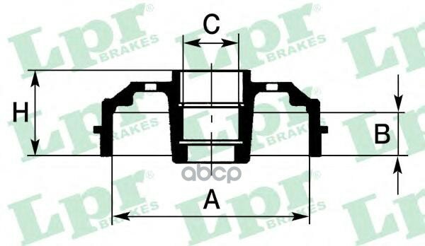 Барабан Тормозной Ford Fiesta 01-/Fusion 02- (С Подшипником) Lpr арт. 7D0644C