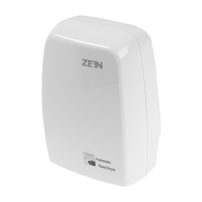 Сушилка для рук ZEIN HD227 White, 1 кВт, 170х100х260 мм, белая (1шт) - фотография № 1