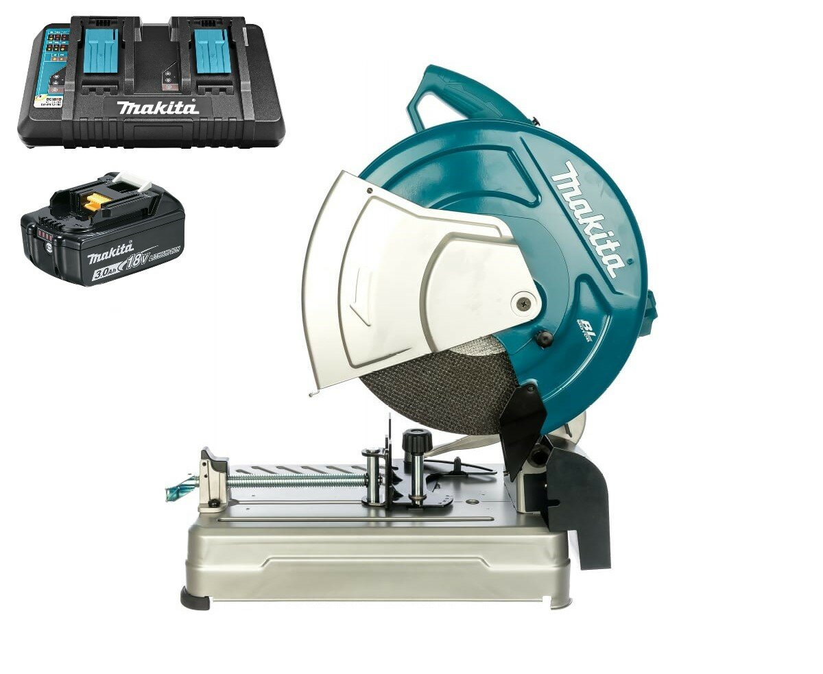 Пила монтажная аккумуляторная Makita DLW140PF (18V, 1 x 3Ah, DC18RD на 2 порта)