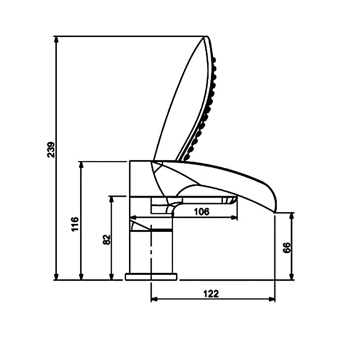 Смеситель на борт ванны Gappo G1148-8 - фотография № 2