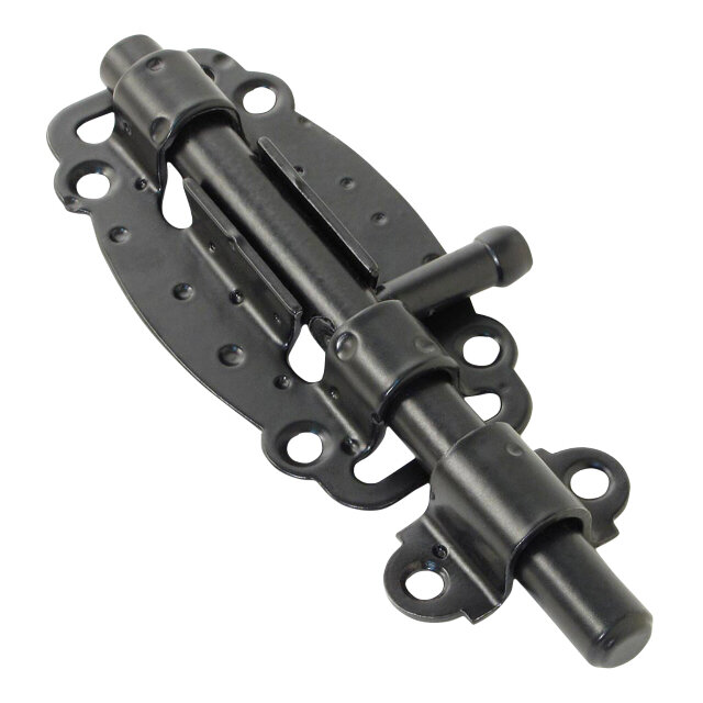 фото Задвижка 100мм круглый черный матовый