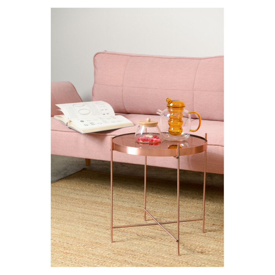 фото Стол Bergenson Bjorn Josen 42,7 см, розово-медный