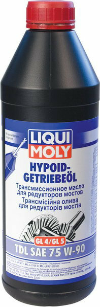 Масло Liqui Moly трансмиссионное GL4/5, механических трансмиссий, 75W90, полусинтетика, 1литр 1407/3945