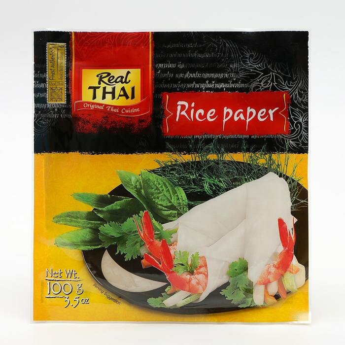 REAL THAI Бумага рисовая REAL THAI, 16 см, 100 г - фотография № 1
