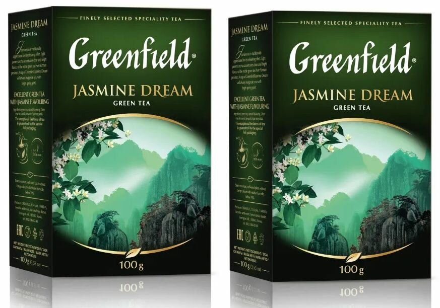Чай зеленый Greenfield Jasmine Dream листовой 100 гр - 2 штуки