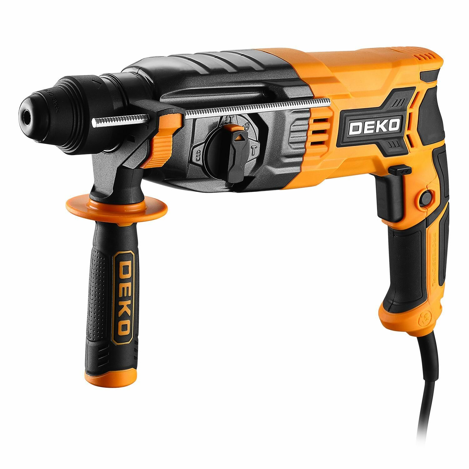 фото Перфоратор сетевой DEKO DKH1250W в кейсе с дополнительным патроном, 1250 Вт