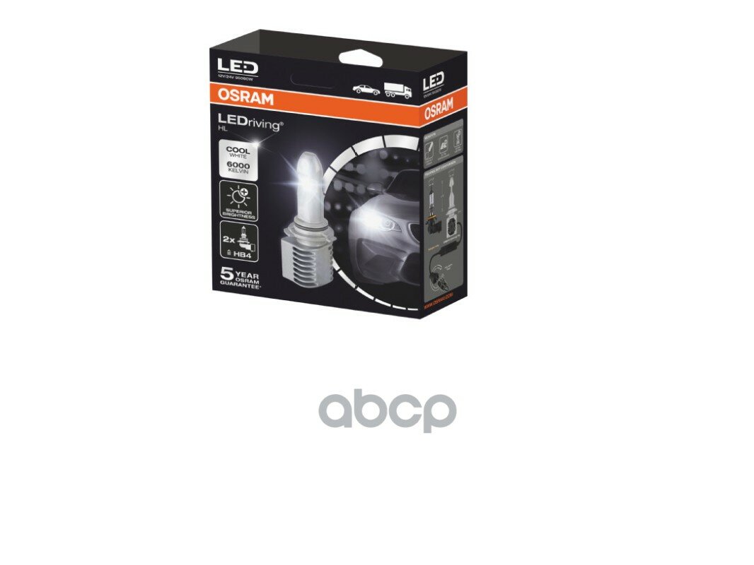 Лампа Светодиодная 12v 14w P22d Hb4 Osram Ledriving 2 Шт. Картон 9506cw Osram арт. 9506CW