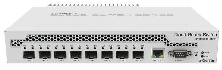 Коммутатор MikroTik CRS309-1G-8S+IN 8xSFP+ 1xGbLAN