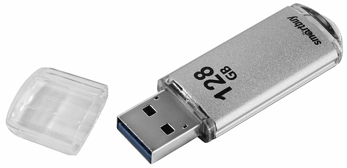 Флешка USB 3.0 SmartBuy V-Cut 3.0 128GB silver