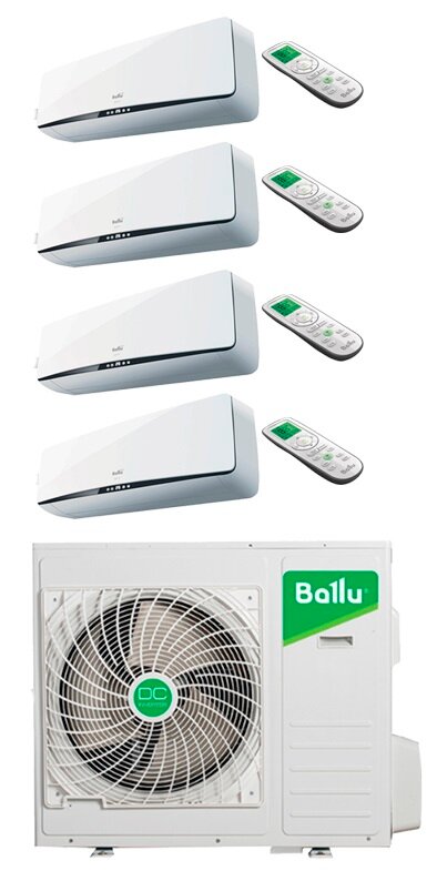Комплекты (Готовые решения) Ballu BSEI-FM07HN1 х3+BSEI-FM12HN1/B4OI-FM28HN1