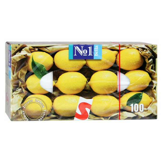 Bella Платочки № 1 универсальные Лимон в коробке, 100 шт
