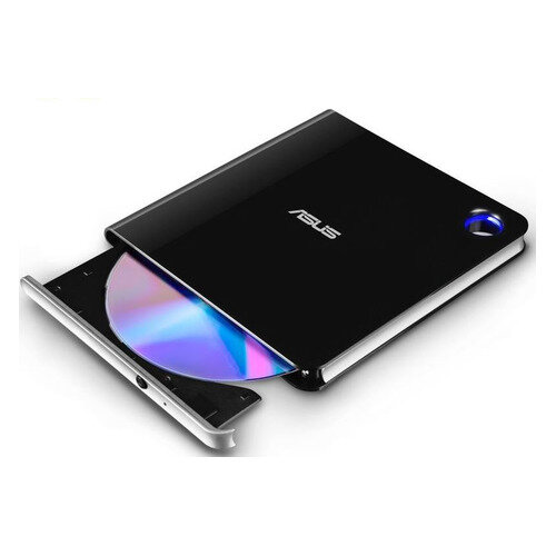 Оптический привод Blu-Ray-RW ASUS SBW-06D5H-U, внешний, USB3.0, черный + серебристый, Ret [sbw-06d5h-u/blk/g/as]