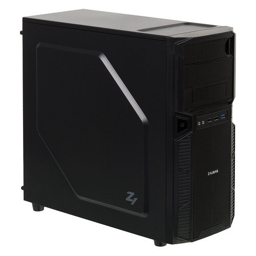 Корпус ATX Zalman ZM-Z1, Midi-Tower, без БП, черный