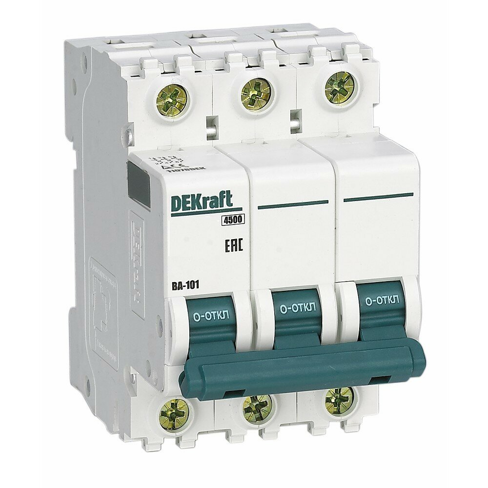 Schneider electric Schneider-electric 11082DEK Авт. выкл. 3Р 40А х-ка C ВА-101 4,5кА DEKraft