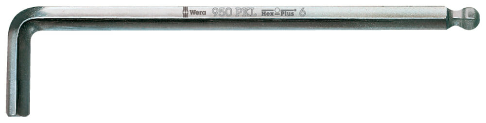 Ключ Г-образный 7 мм, метрический, хромированный WERA 950 PKL 022063