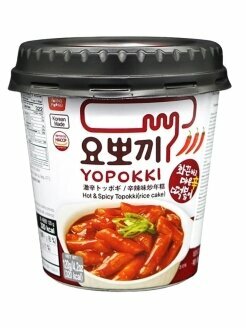 Рисовые палочки Topokki/Yopokki Остро-пряные, стакан, 120 гр.