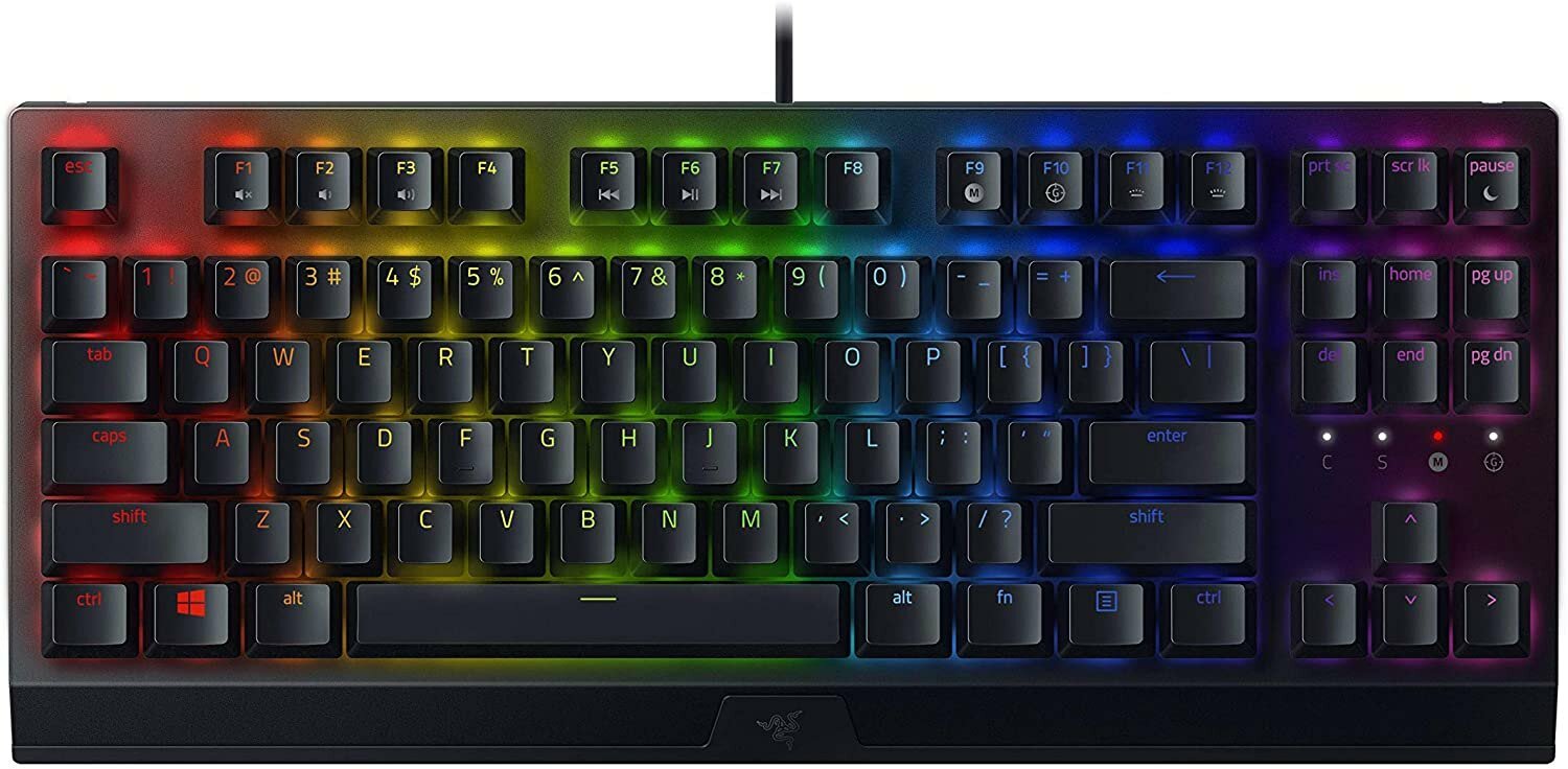 Клавиатура игровая Razer BlackWidow V3 TKL (свитчи Green, Английская раскладка)