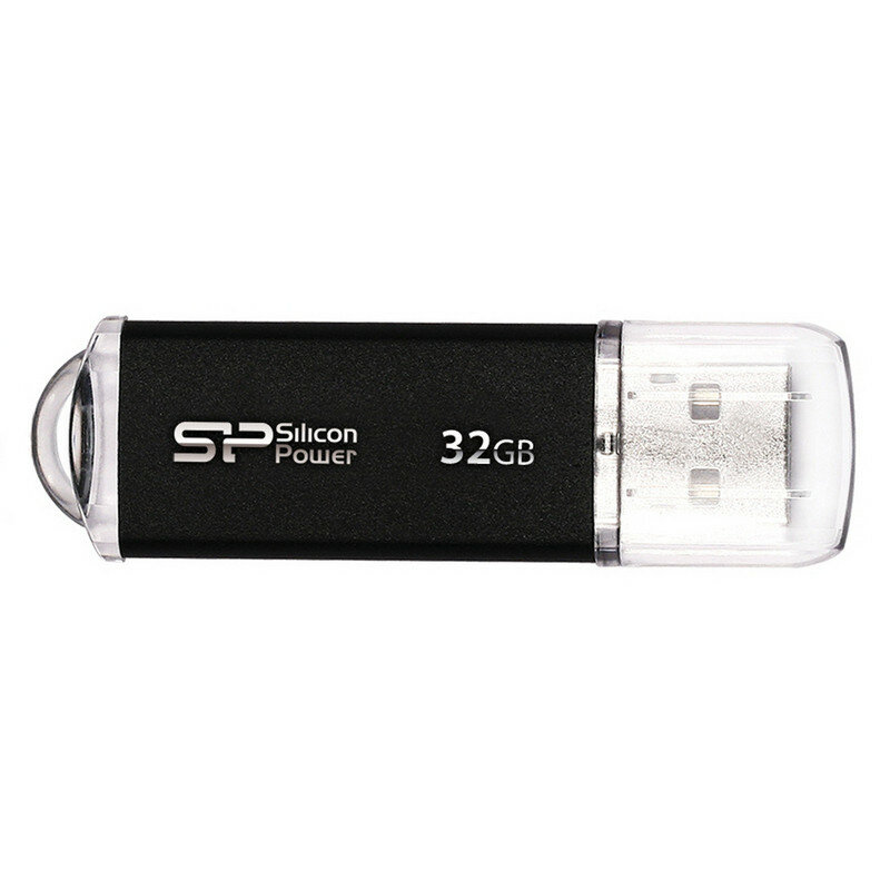 Флеш-память Silicon Power Ultima II-I 32 Gb USB 2.0 черная SP032GBUF2M01V1K 178330