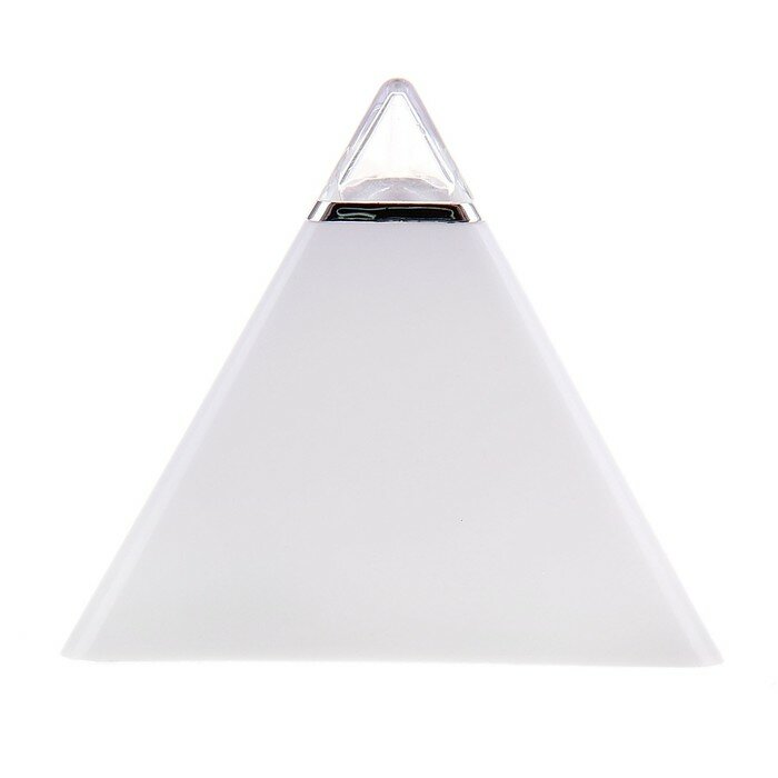 Будильник LuazON LB-05 "Пирамида", 7 цветов дисплея, термометр, подсветка, микс - фотография № 3